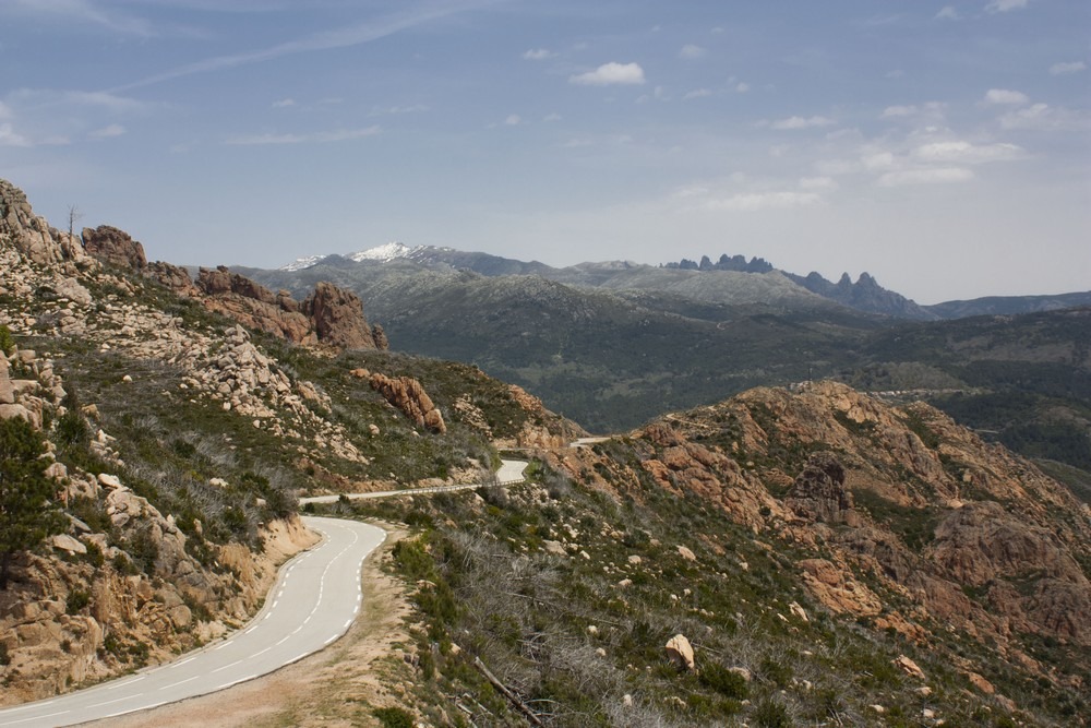 Col de Saint-Eustache à moto - Corse